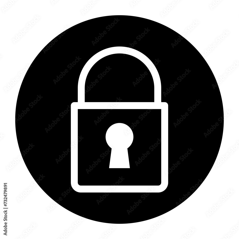 Lock icon vector image. Can be used for Crisis Mangement. Lock icon vector image. Can be used for Crisis Mangement.