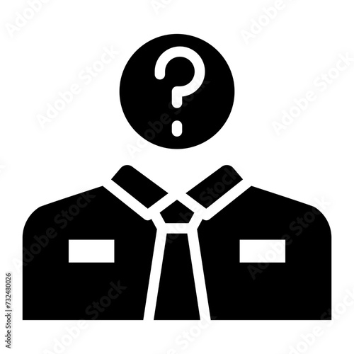 Anonymisation icon vector image. Can be used for Compliance And Regulation.