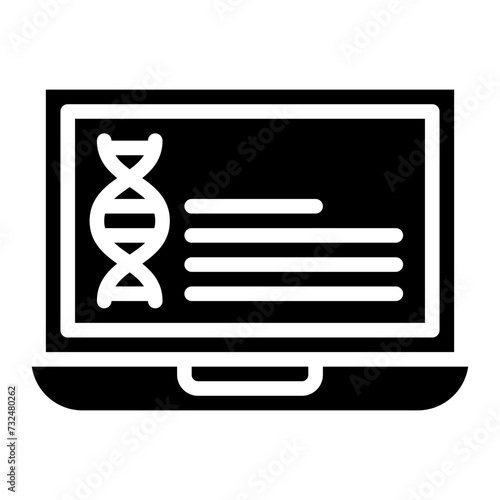 Genetic Data icon vector image. Can be used for Compliance And Regulation.
