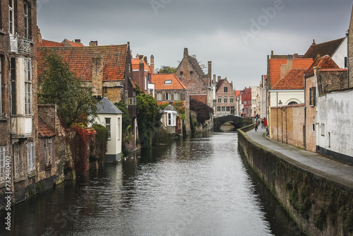 Street in the historic centre of Bruges