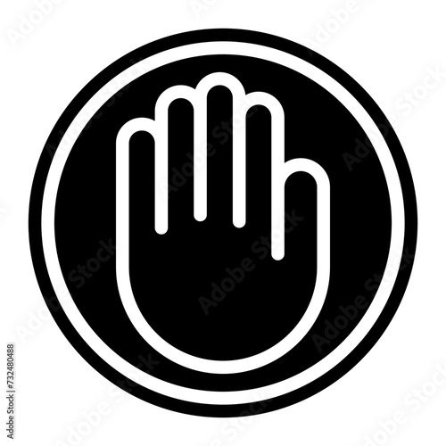 Right To Object icon vector image. Can be used for Compliance And Regulation.