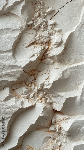 Illustration of natural material, white sandstone, soft background. photo