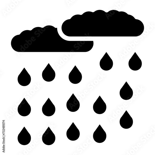 Raining icon vector image. Can be used for Agriculture.