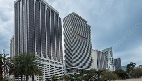 Architecture of the city of Miami, in the south of the United States