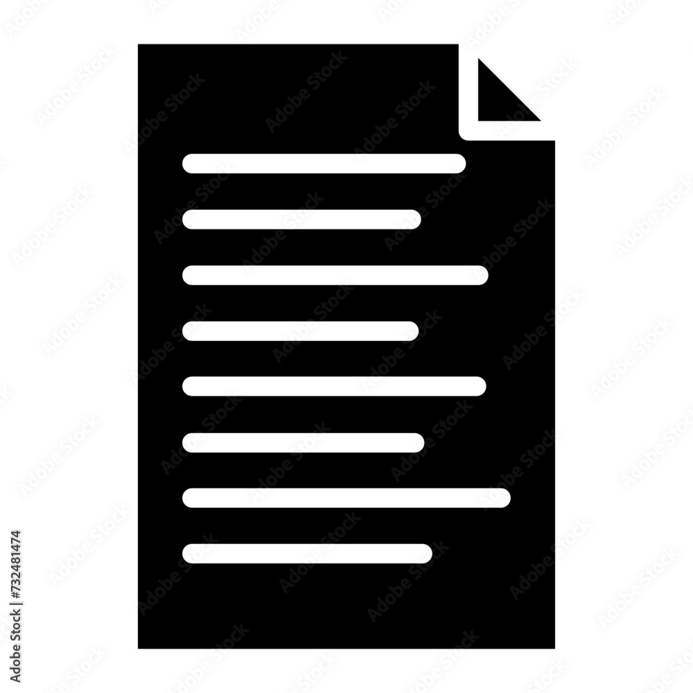 Document icon vector image. Can be used for Documents And Files. Document icon vector image. Can be used for Documents And Files.
