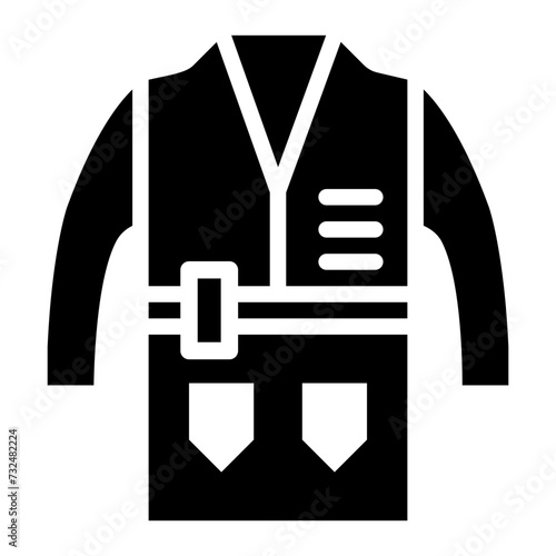 Detective Coat icon vector image. Can be used for Crime Investigation.
