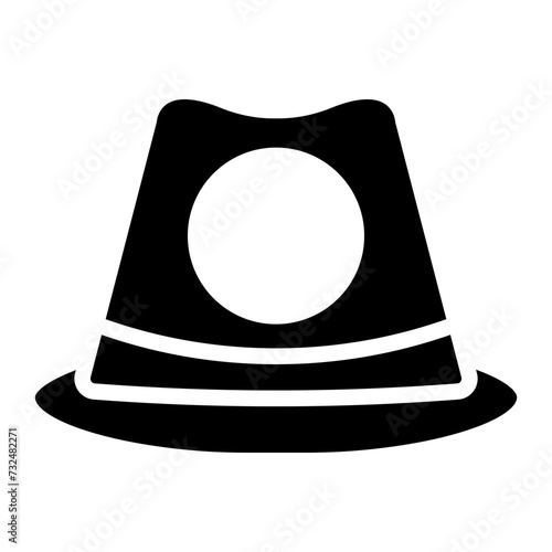 Detective Hat icon vector image. Can be used for Crime Investigation.