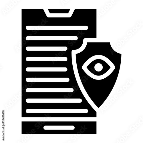 Phone Surveillance icon vector image. Can be used for Crime Investigation.