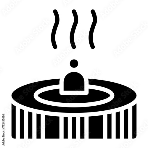 Jacuzzi icon vector image. Can be used for Water Park.
