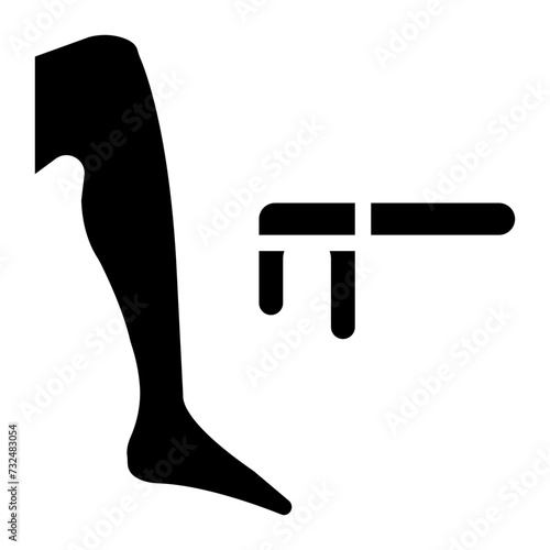 Depilation icon vector image. Can be used for Dermatology.