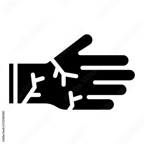 Dry Skin icon vector image. Can be used for Dermatology.