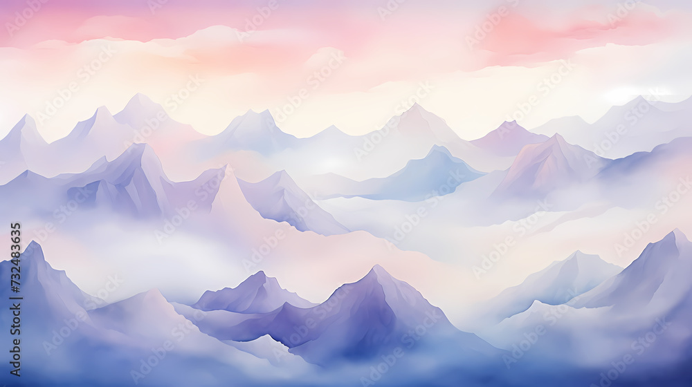 Majestic mountains, panoramic peaks PPT background Majestic mountains, panoramic peaks PPT background
