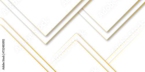 Abstract modern trendy luxury and elegant style simple overlapping gold stripes vector. Line light gold luxury geometric shape design template. Abstract white and golden background with square lines.