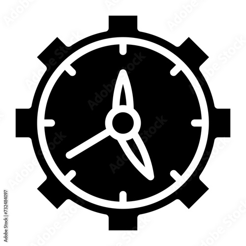 Time Management icon vector image. Can be used for Human Resource.