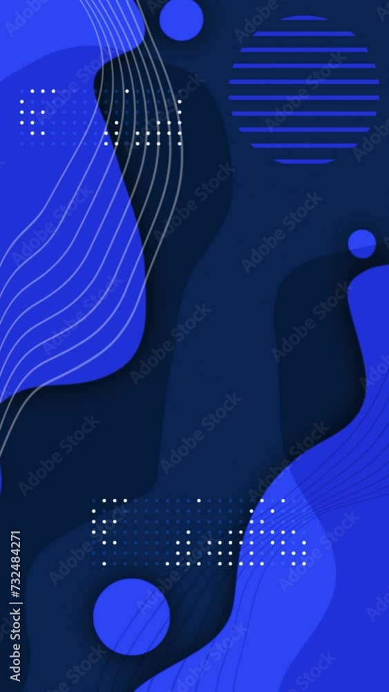 Blue color wavy shapes and wavy lines moving like fluid over black background. Abstract flat minimal gradient motion graphics background. Blue color wavy shapes and wavy lines moving like fluid over black background. Abstract flat minimal gradient motion graphics background.