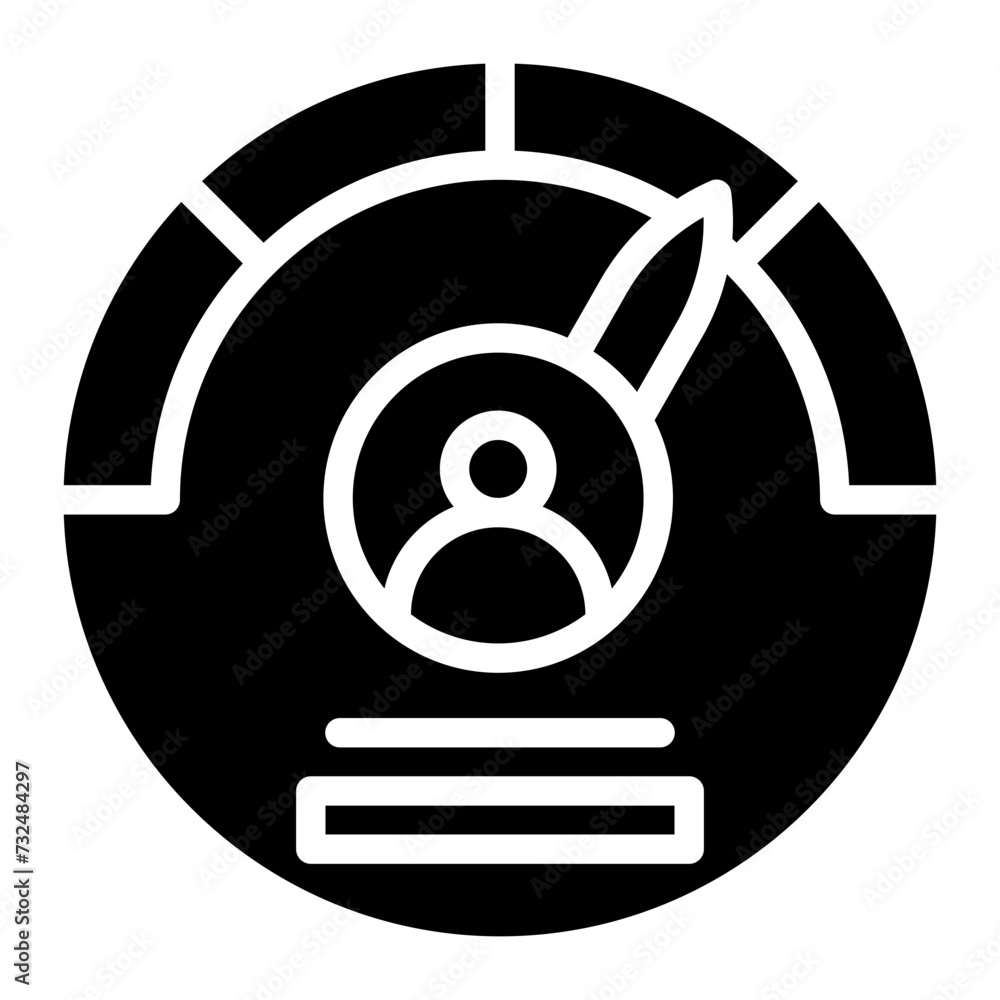 Employee Performance icon vector image. Can be used for Staff Management. Employee Performance icon vector image. Can be used for Staff Management.