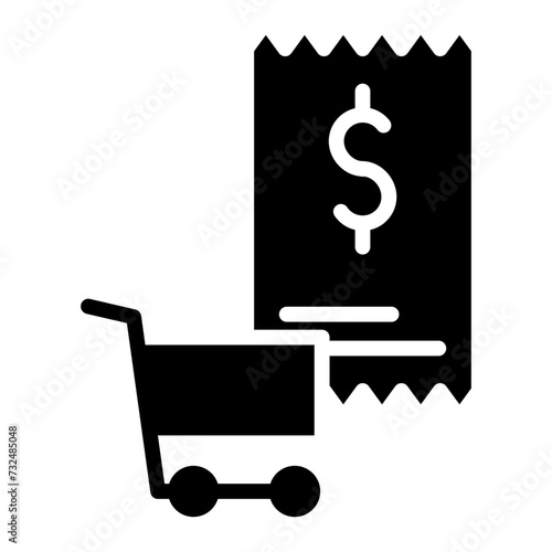 Cart Fees icon vector image. Can be used for Ecommerce Store.