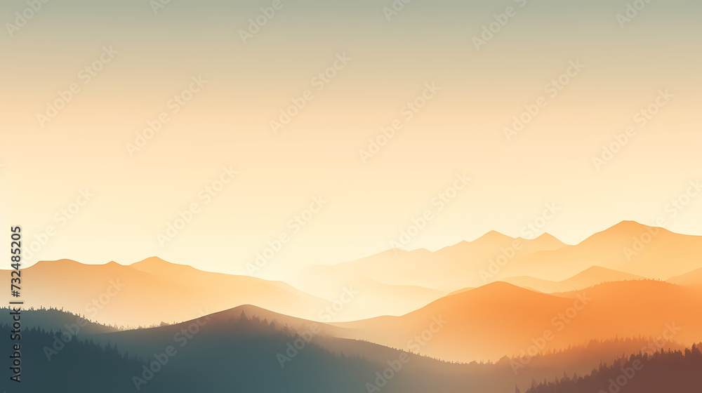 Majestic mountains, panoramic peaks PPT background Majestic mountains, panoramic peaks PPT background