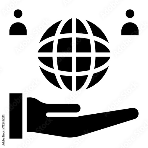 Social Responsibility icon vector image. Can be used for Core Values.