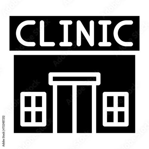 Health Clinic icon vector image. Can be used for Public Utilities.