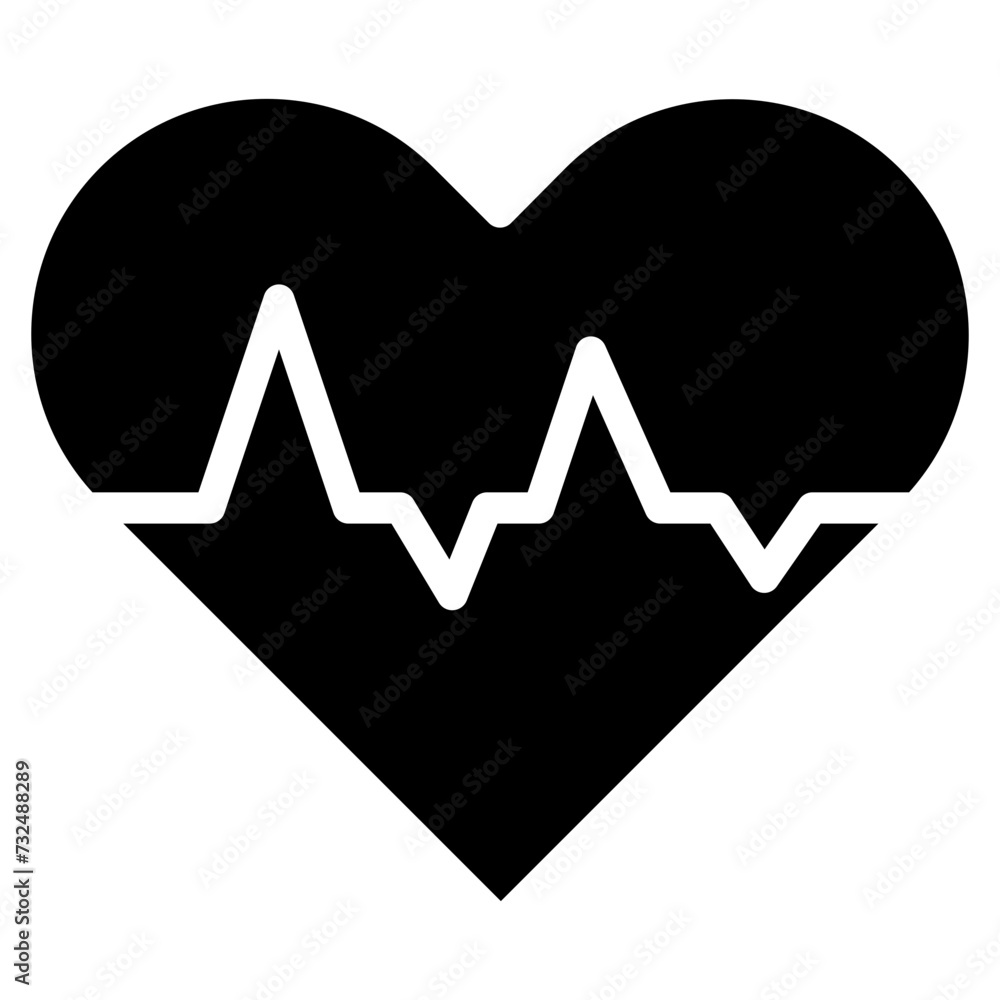 Cardiogram icon vector image. Can be used for Cardiology. Cardiogram icon vector image. Can be used for Cardiology.