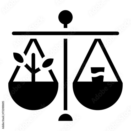 Ecological Imbalance icon vector image. Can be used for Water Crisis.