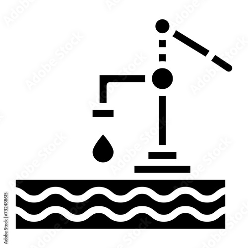 Groundwater Depletion icon vector image. Can be used for Water Crisis.