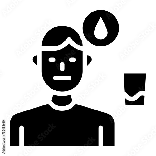 Thirst icon vector image. Can be used for Water Crisis.
