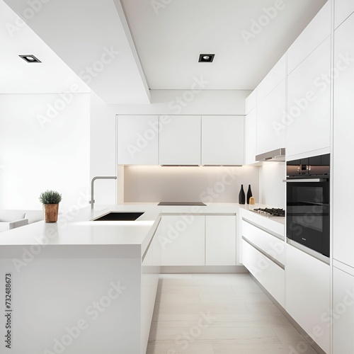 AI generated illustration of a warm and inviting kitchen interior