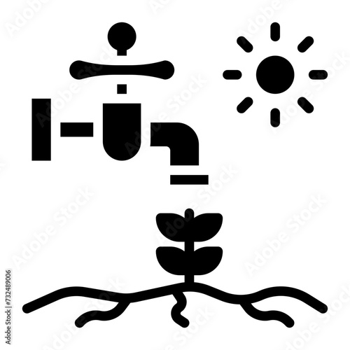Water Stress icon vector image. Can be used for Water Crisis.