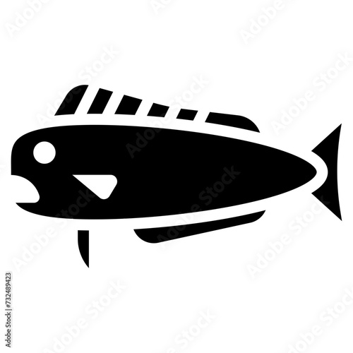 Mahi mahi icon vector image. Can be used for Fish and Seafood.