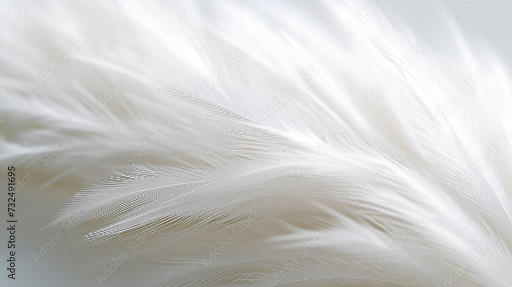 AI generated illustration of a soft down feather, highlighting the delicate texture and details AI generated illustration of a soft down feather, highlighting the delicate texture and details