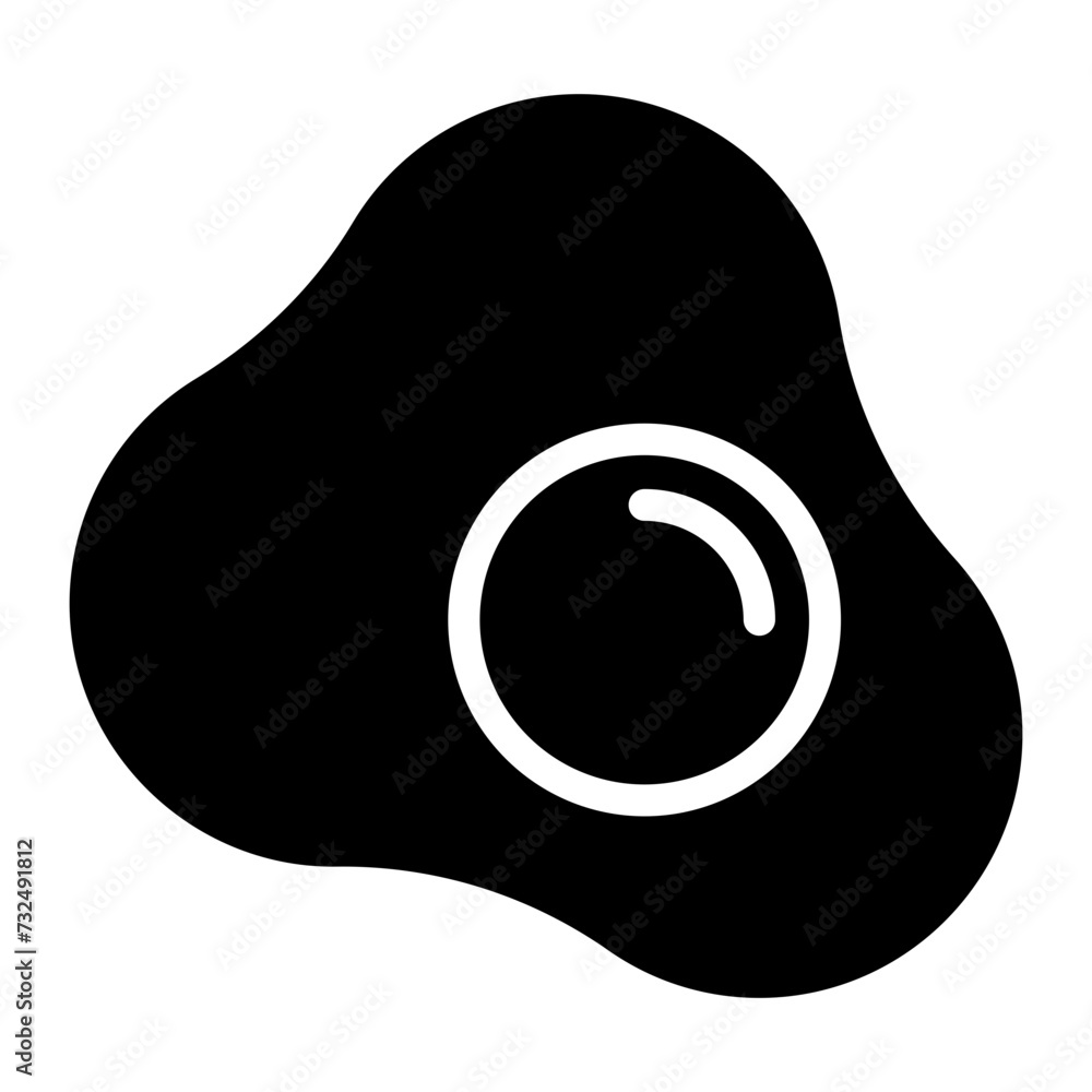 Fried Egg icon vector image. Can be used for Brunch. Fried Egg icon vector image. Can be used for Brunch.