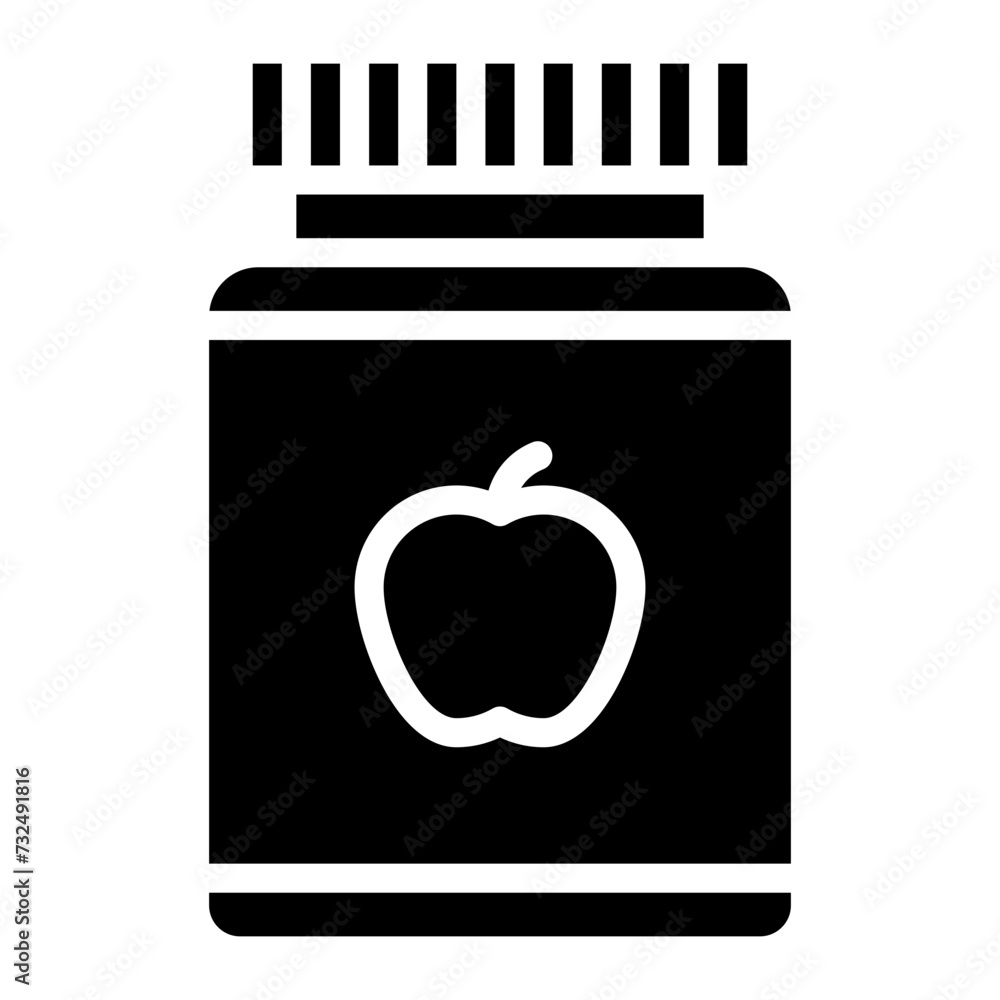 Fruit Jam icon vector image. Can be used for Brunch. Fruit Jam icon vector image. Can be used for Brunch.