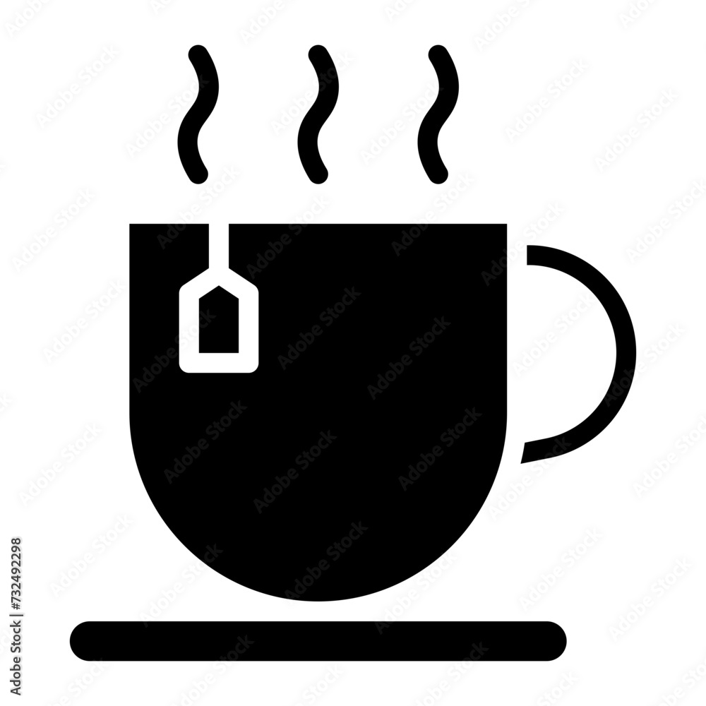 Teacup icon vector image. Can be used for Brunch. Teacup icon vector image. Can be used for Brunch.