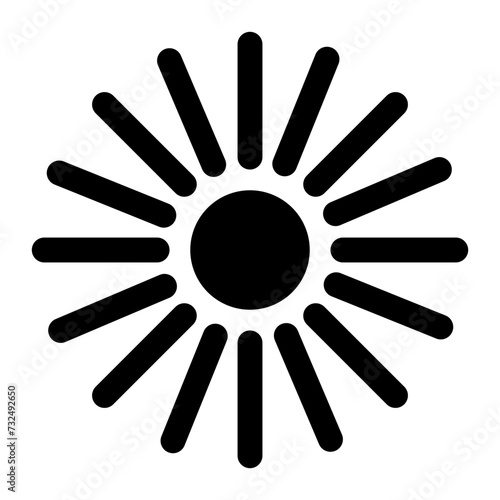 Sunburst icon vector image. Can be used for Islamic New Year.