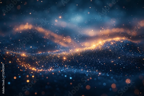 Glowing Galaxy  A Spectacular Space Odyssey Generative AI