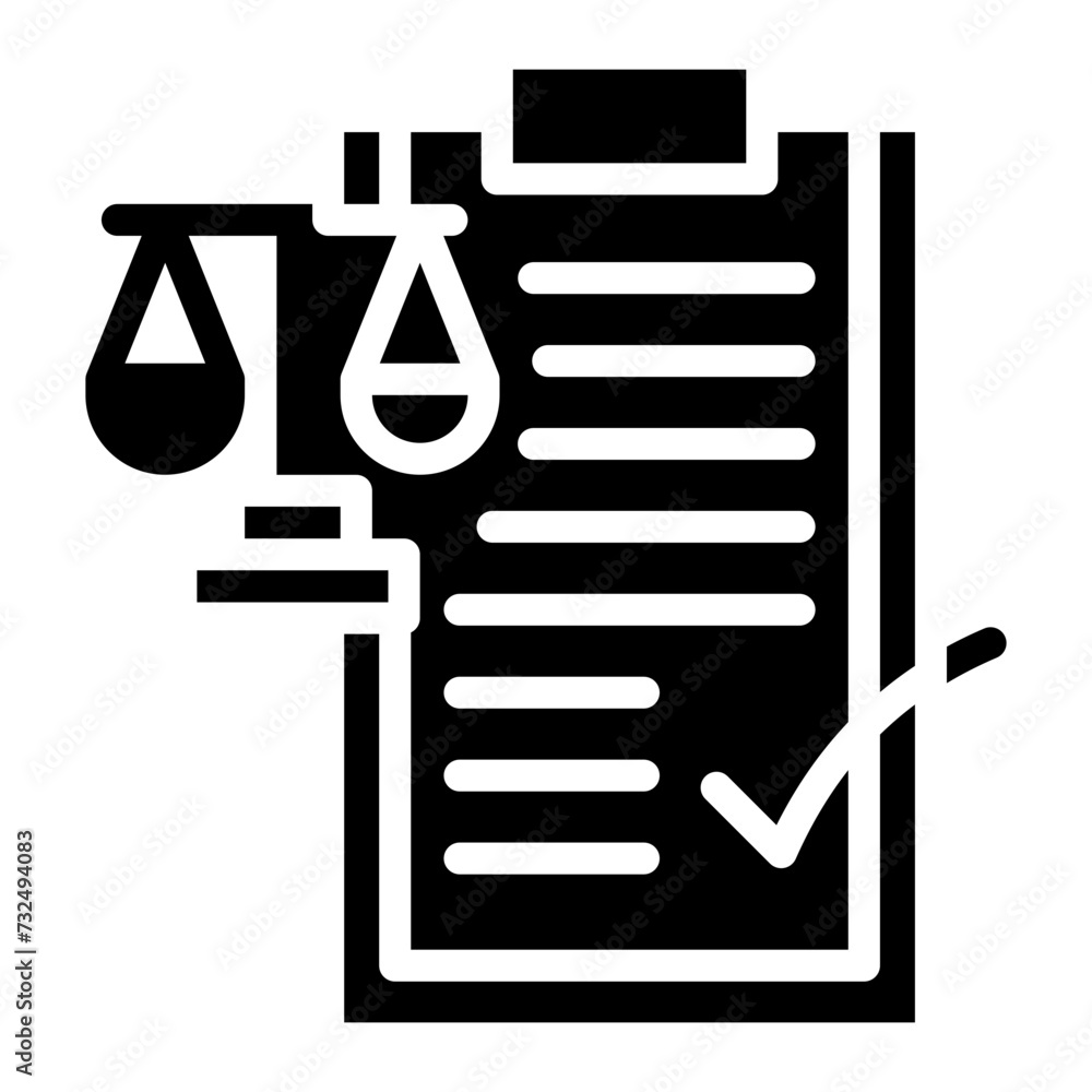 Legal Compliance icon vector image. Can be used for Legal Services.