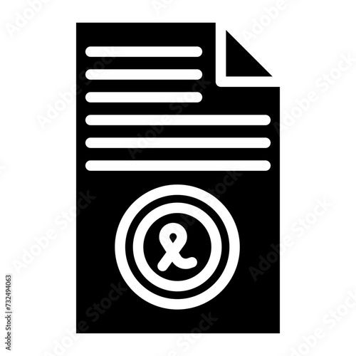 Affidavit icon vector image. Can be used for Legal Services.