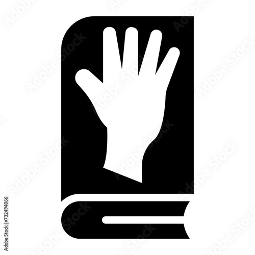 Oath icon vector image. Can be used for Legal Services.