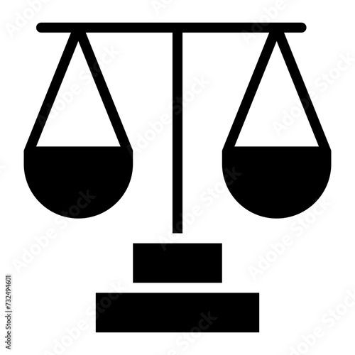 Justice icon vector image. Can be used for Protesting and Civil Disobedience. photo