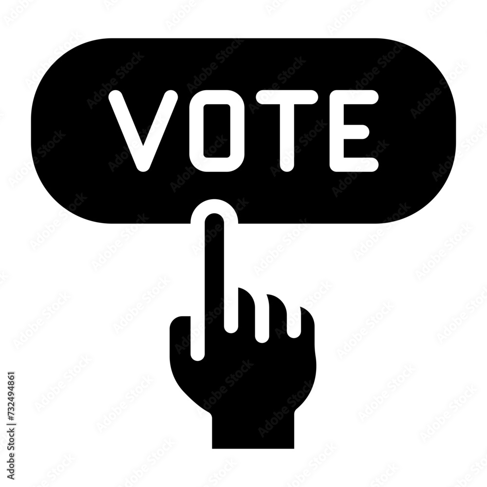 Vote icon vector image. Can be used for Protesting and Civil Disobedience. Vote icon vector image. Can be used for Protesting and Civil Disobedience.