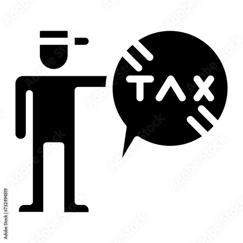 Tax Resistance icon vector image. Can be used for Protesting and Civil Disobedience.