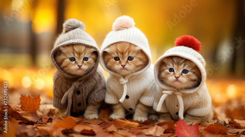 A group of cute kittens