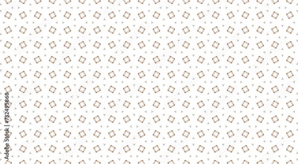 Illustration of a seamless brown-and-white graphic pattern pattern