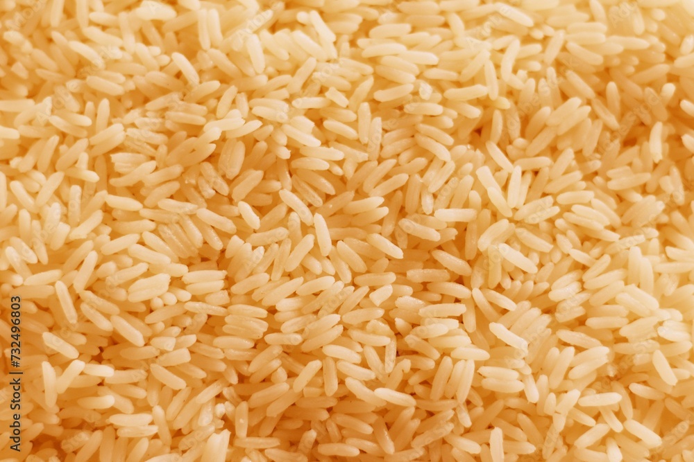 Close-up of a stack of freshly-cooked rice