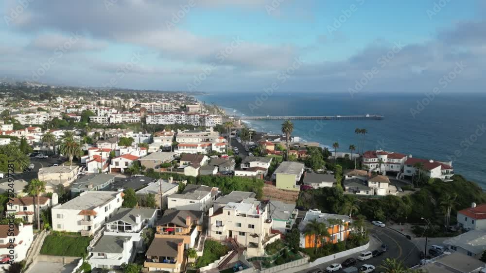 Aerial view of San Clemente, California on a sunny day Aerial view of San Clemente, California on a sunny day