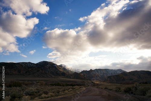 Fototapeta Naklejka Na Ścianę i Meble -  View of Hwy 89 in central Utah.