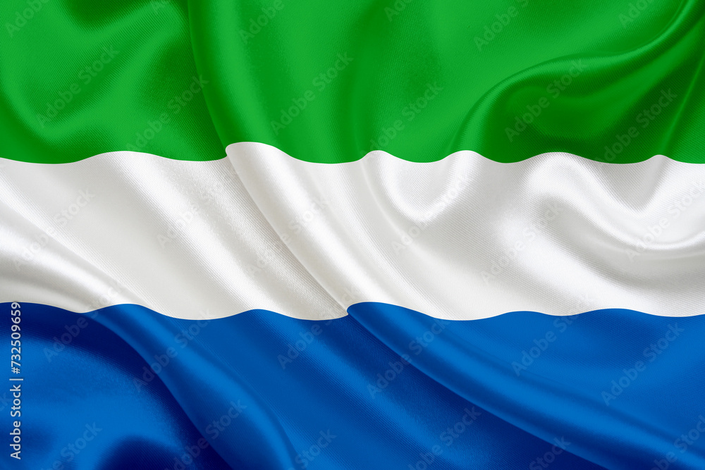 Fototapeta premium national flag of Sierra Leone