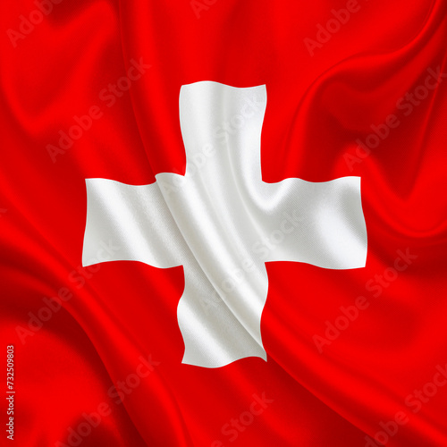 national flag of switzerland photo